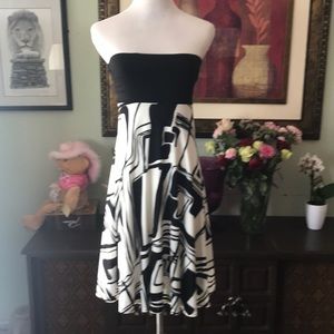 Beautiful black white dress